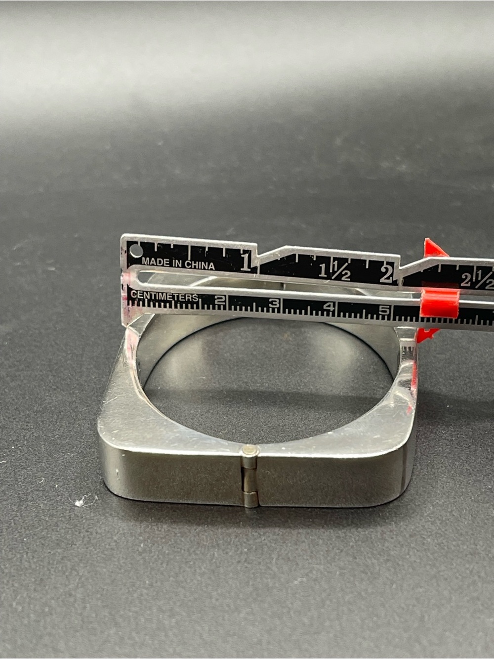 Modernist Sterling Silver Mexico 925 TH-01 Hinged Bangle Bracelet 38.5g - Picture 10 of 11